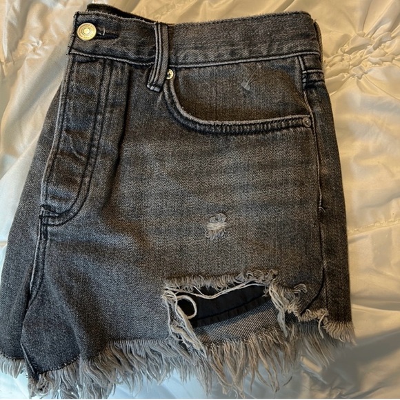 We The Free Black Denim Shorts - Picture 1 of 5